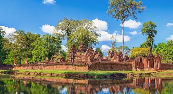 Banteay Srei Temple Blue Sky